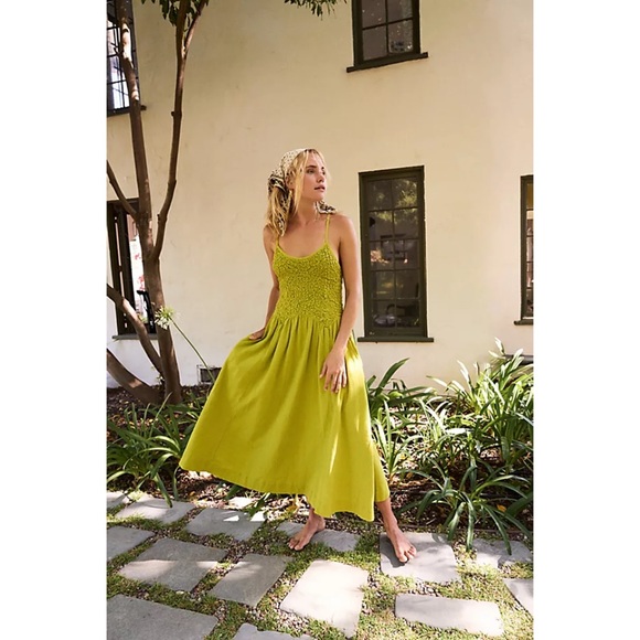 Free people summer chapter midi dress daphne rose pink - Picture 9 of 10